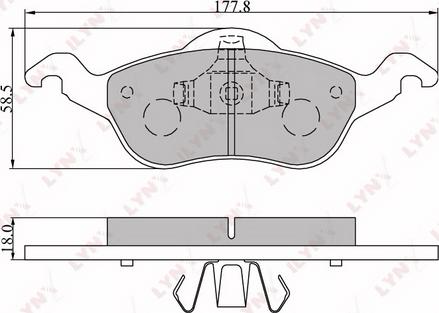 LYNXauto BD-3009 - Тормозные колодки, дисковые, комплект unicars.by