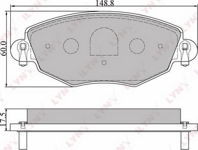 LYNXauto BD-3006 - Тормозные колодки, дисковые, комплект unicars.by