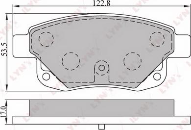 LYNXauto BD-3003 - Тормозные колодки, дисковые, комплект unicars.by