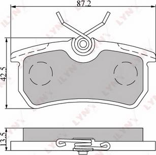 LYNXauto BD-3010 - Тормозные колодки, дисковые, комплект unicars.by