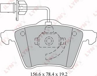 LYNXauto BD-3026 - Тормозные колодки, дисковые, комплект unicars.by