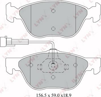 Dynamatrix DBP1299 - Тормозные колодки, дисковые, комплект unicars.by