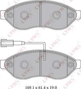 LYNXauto BD-2828 - Тормозные колодки, дисковые, комплект unicars.by