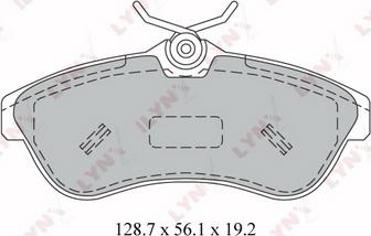 LYNXauto BD-2205 - Тормозные колодки, дисковые, комплект unicars.by