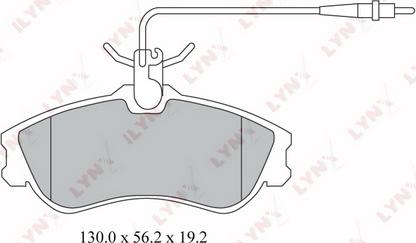 LYNXauto BD-2203 - Тормозные колодки, дисковые, комплект unicars.by