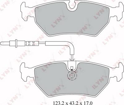 LYNXauto BD-2218 - Тормозные колодки, дисковые, комплект unicars.by