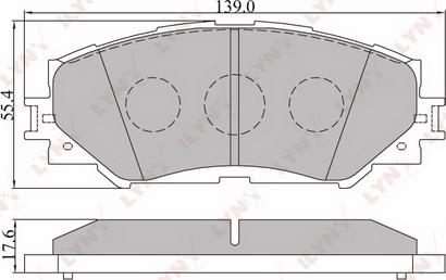 LYNXauto BD-7542 - Тормозные колодки, дисковые, комплект unicars.by