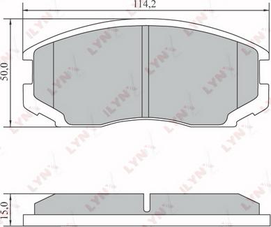 LYNXauto BD-7553 - Тормозные колодки, дисковые, комплект unicars.by