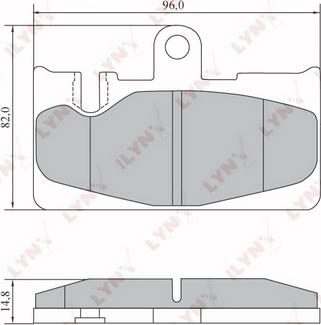 LYNXauto BD-7569 - Тормозные колодки, дисковые, комплект unicars.by