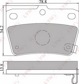 LYNXauto BD-7510 - Тормозные колодки, дисковые, комплект unicars.by