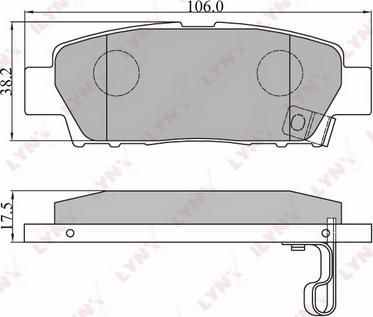 LYNXauto BD-7513 - Тормозные колодки, дисковые, комплект unicars.by