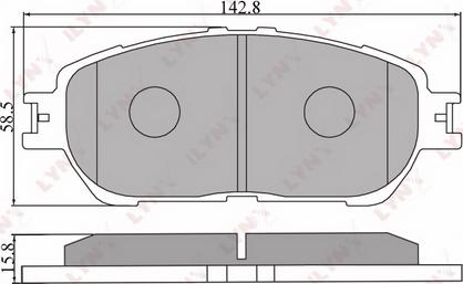 LYNXauto BD-7537 - Тормозные колодки, дисковые, комплект unicars.by