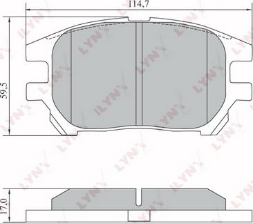 LYNXauto BD-7573 - Тормозные колодки, дисковые, комплект unicars.by