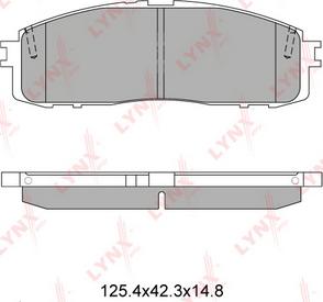 LYNXauto BD-7602 - Тормозные колодки, дисковые, комплект unicars.by