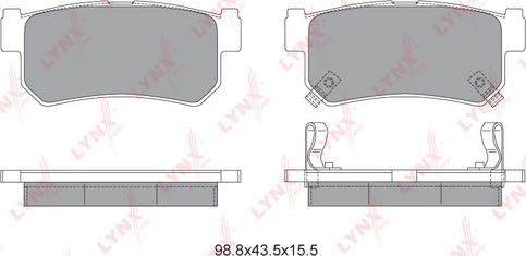 LYNXauto BD-7000 - Тормозные колодки, дисковые, комплект unicars.by