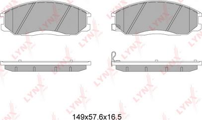 LYNXauto BD-7003 - Тормозные колодки, дисковые, комплект unicars.by