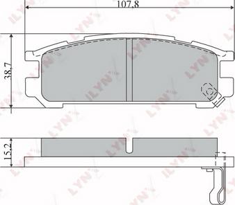 LYNXauto BD-7109 - Тормозные колодки, дисковые, комплект unicars.by