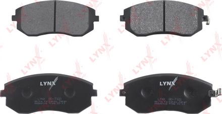 LYNXauto BD-7101 - Тормозные колодки, дисковые, комплект unicars.by