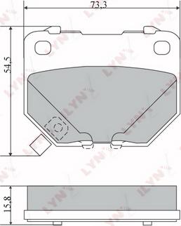 LYNXauto BD-7108 - Тормозные колодки, дисковые, комплект unicars.by