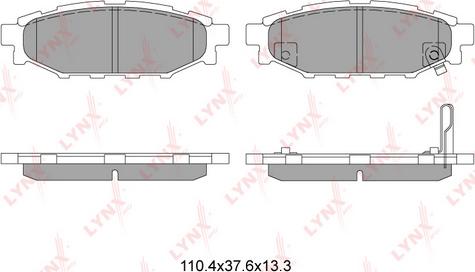 LYNXauto BD-7103 - Тормозные колодки, дисковые, комплект unicars.by