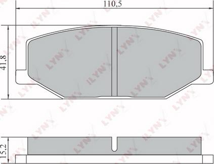 LYNXauto BD-7304 - Тормозные колодки, дисковые, комплект unicars.by