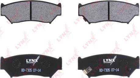 LYNXauto BD-7305 - Тормозные колодки, дисковые, комплект unicars.by