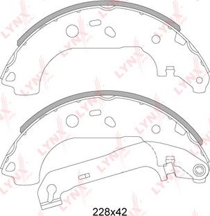 LYNXauto BS-3004 - Комплект тормозных колодок, барабанные unicars.by