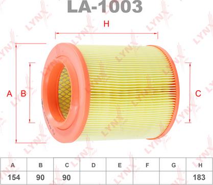 LYNXauto LA-1003 - Воздушный фильтр, двигатель unicars.by