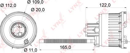 LYNXauto LF-964M - Топливный фильтр unicars.by