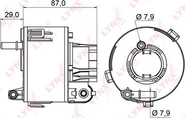 LYNXauto LF-961M - Топливный фильтр unicars.by