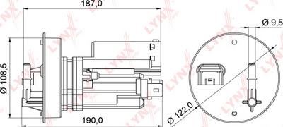 LYNXauto LF-975M - Топливный фильтр unicars.by