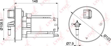 LYNXauto LF-1076M - Топливный фильтр unicars.by