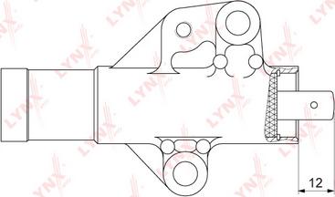 LYNXauto PT-1037 - Успокоитель, зубчатый ремень unicars.by