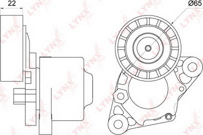 LYNXauto PT-3251 - Натяжитель, поликлиновый ремень unicars.by