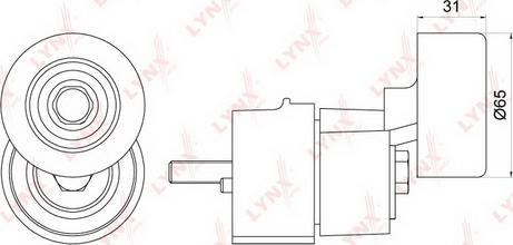 LYNXauto PT-3252 - Натяжитель, поликлиновый ремень unicars.by