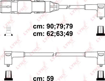 LYNXauto SPC8016 - Комплект проводов зажигания unicars.by