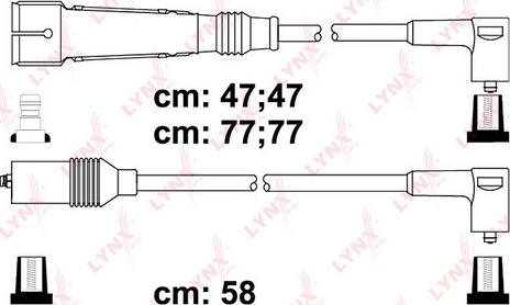 LYNXauto SPC8032 - Комплект проводов зажигания unicars.by