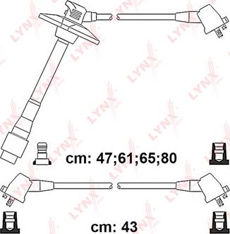 LYNXauto SPC7559 - Комплект проводов зажигания unicars.by