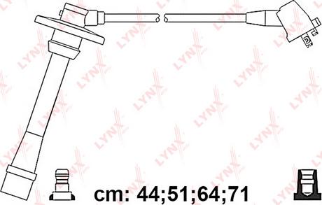 LYNXauto SPC7551 - Комплект проводов зажигания unicars.by