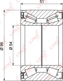 LYNXauto WB-1264 - Комплект подшипника ступицы колеса unicars.by