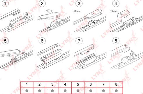 LYNXauto XF550 - Щетка стеклоочистителя unicars.by