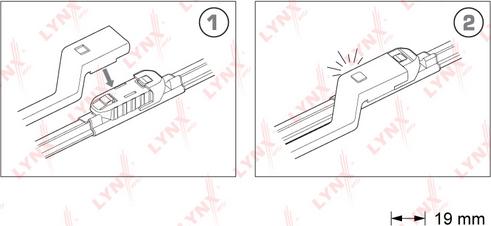 LYNXauto XF6550P - Щетка стеклоочистителя unicars.by