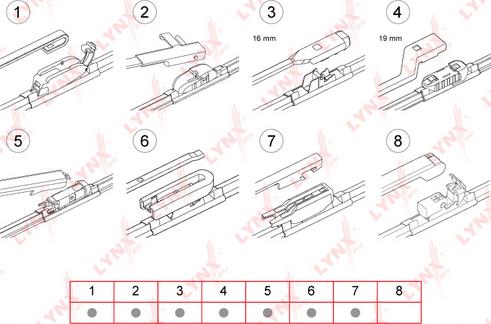 LYNXauto XF650 - Щетка стеклоочистителя unicars.by