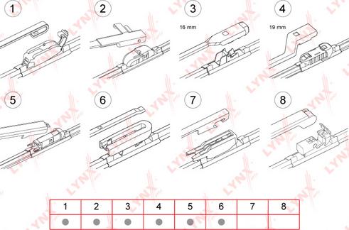 LYNXauto XF480 - Щетка стеклоочистителя unicars.by