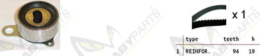 Mabyparts OBK010486 - Комплект зубчатого ремня ГРМ unicars.by