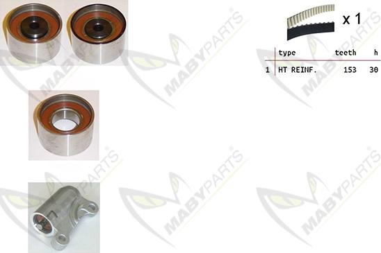 Mabyparts OBK010471 - Комплект зубчатого ремня ГРМ unicars.by