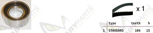 Mabyparts OBK010044 - Комплект зубчатого ремня ГРМ unicars.by