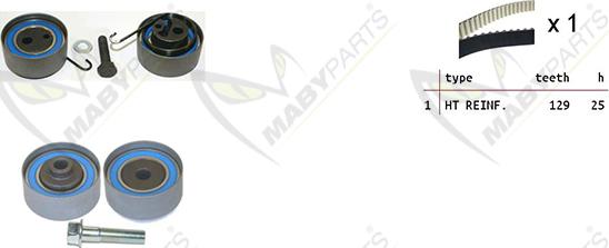 Mabyparts OBK010083 - Комплект зубчатого ремня ГРМ unicars.by