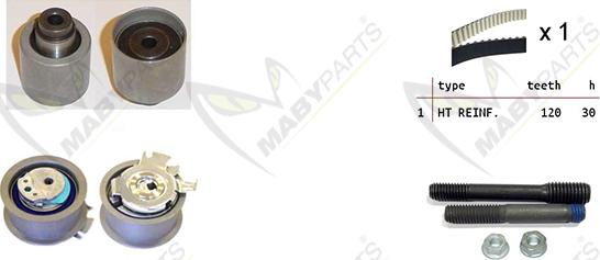 Mabyparts OBK010037 - Комплект зубчатого ремня ГРМ unicars.by