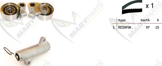 Mabyparts OBK010198 - Комплект зубчатого ремня ГРМ unicars.by